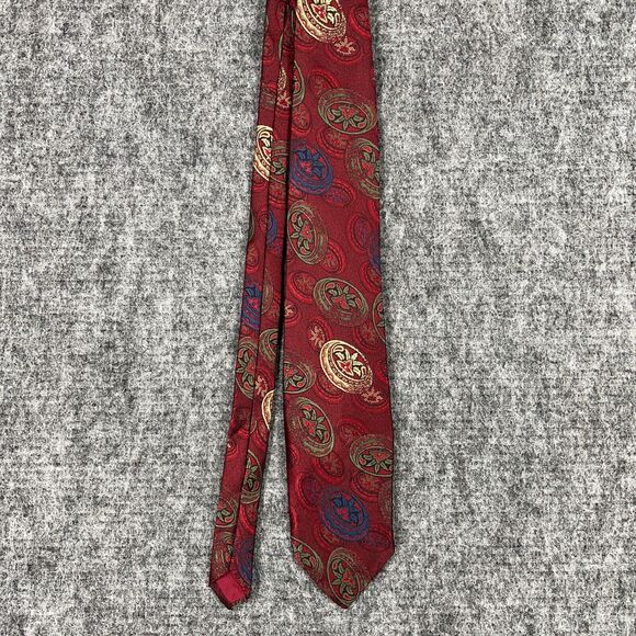 Hickok Tie Mens Vintage 1980s USA made Designer Satin 54" long 3.25" wide - Picture 1 of 7